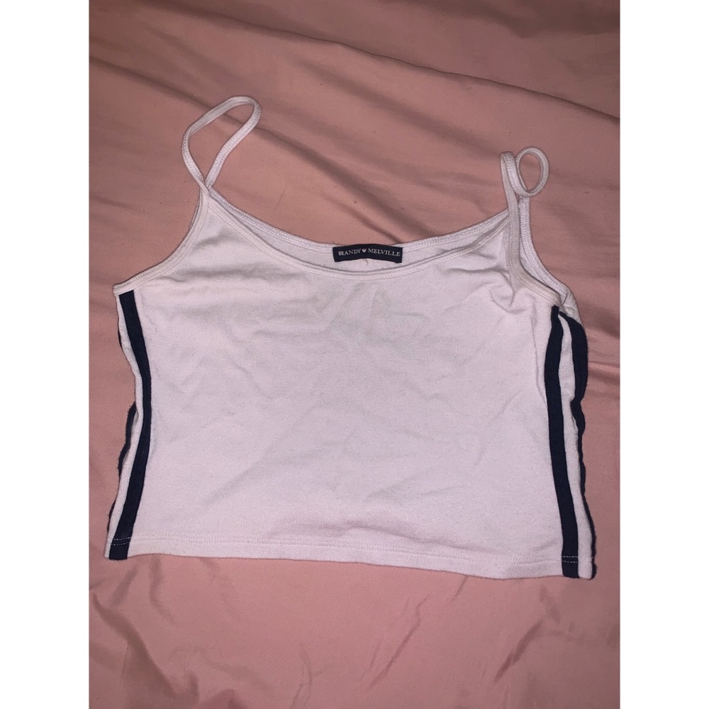 Brandy melville cropped striped top